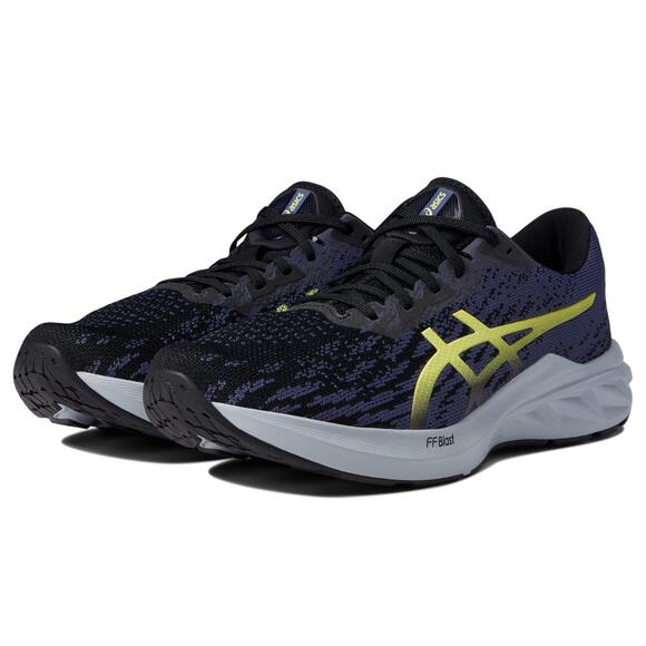 Asics Dynablast 2 Shoes Men\'s Black/Glow Yellow Low Top Running Sneakers 9 M